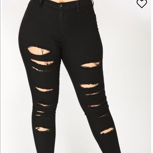 Fashion Nova Super Stretchy Black Jeans